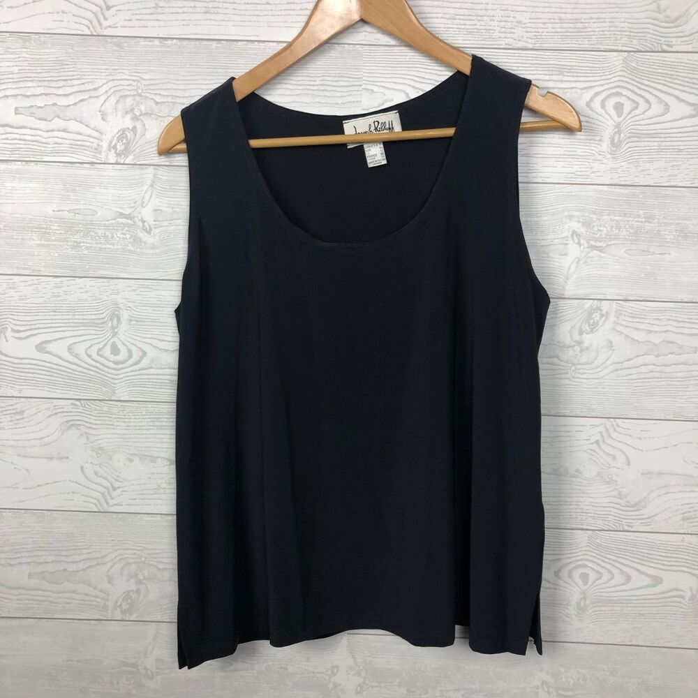 Joseph Ribkoff Women's Size 16 Camisole Scoop Neck Tank Top Solid Black Shirt
